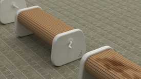 Rotating Park Bench Keeps You Dry